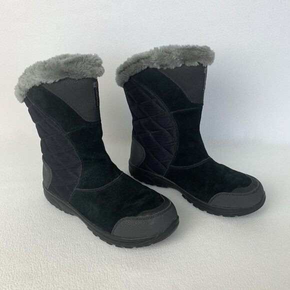 Columbia Women's Ice Maiden Waterproof Snow Boots Black Size US 10 - Picture 1 of 13